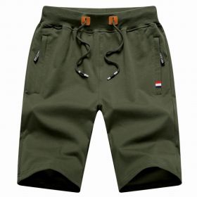 Men's Shorts Casual Classic Fit Drawstring Summer Beach Shorts With Elastic Waist And Pockets (Option: Green-7XL)