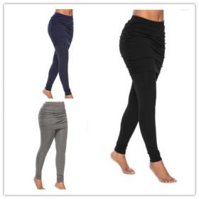 Pack hip side pleated skirt fake two leggings skirt (Option: 3colors a set-M)