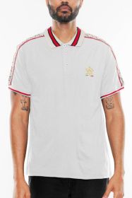 Version Couture Polo Button Down Shirt (Color: White, size: 3XL)