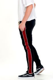 VELVET PANTS (Color: Black, size: M)