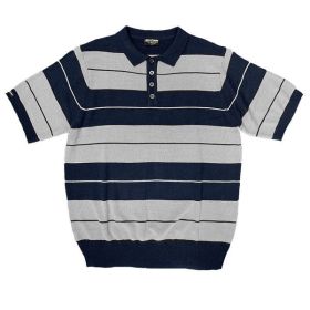 Charlie Brown Shirt Short Sleeve Polo (Color: navy grey, size: 2XL)