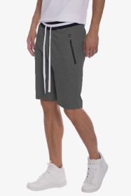 Weiv Mens French Terry Sweat Short (Color: CHARCOAL, size: 2XL)