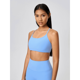 JupiterGear Crisscross Cami (Color: LIGHT BLUE, size: 12)