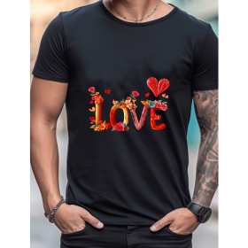 Celebrate in Style with This 100% Cotton Men's Valentine's Day Tee (Style: 228)