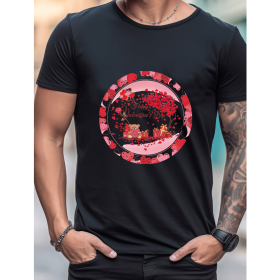 Celebrate in Style with This 100% Cotton Men's Valentine's Day Tee (Style: 220)