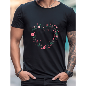 Celebrate in Style with This 100% Cotton Men's Valentine's Day Tee (Style: 211)