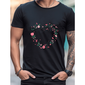 Celebrate in Style with This 100% Cotton Men's Valentine's Day Tee (Style: 212)