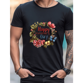 Celebrate in Style with This 100% Cotton Men's Valentine's Day Tee (Style: 199)