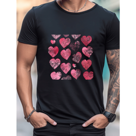 Celebrate in Style with This 100% Cotton Men's Valentine's Day Tee (Style: 200)