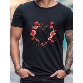 Celebrate in Style with This 100% Cotton Men's Valentine's Day Tee (Style: 236)