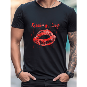 Celebrate in Style with This 100% Cotton Men's Valentine's Day Tee (Style: 40)