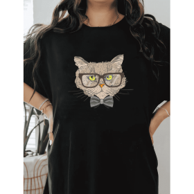 Casual Women's Cotton T-Shirt with Bow Detail - Trendy and Comfortable for Every Season (Style: 149)