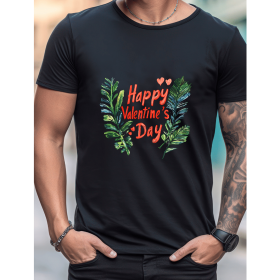 Celebrate in Style with This 100% Cotton Men's Valentine's Day Tee (Style: 247)