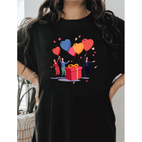 Casual Women's Cotton T-Shirt with Bow Detail - Trendy and Comfortable for Every Season (Style: 364)
