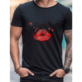Celebrate in Style with This 100% Cotton Men's Valentine's Day Tee (Style: 437)