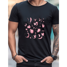 Celebrate in Style with This 100% Cotton Men's Valentine's Day Tee (Style: 430)
