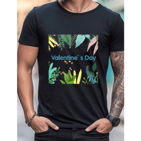 Celebrate in Style with This 100% Cotton Men's Valentine's Day Tee (Style: 444)