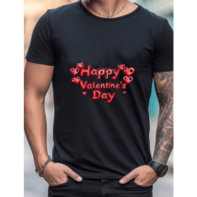 Celebrate in Style with This 100% Cotton Men's Valentine's Day Tee (Style: 464)