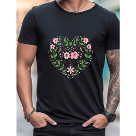 Celebrate in Style with This 100% Cotton Men's Valentine's Day Tee (Style: 479)