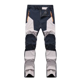 Outdoor Stretch Charging Men's Windproof Waterproof And Hard-wearing Breathable Quick-drying Pants (Option: Khaki-XL)